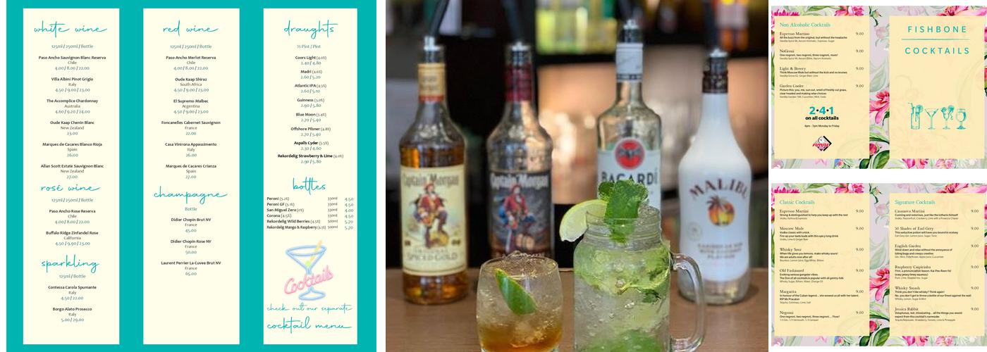 Fishbone Restaurant Menu