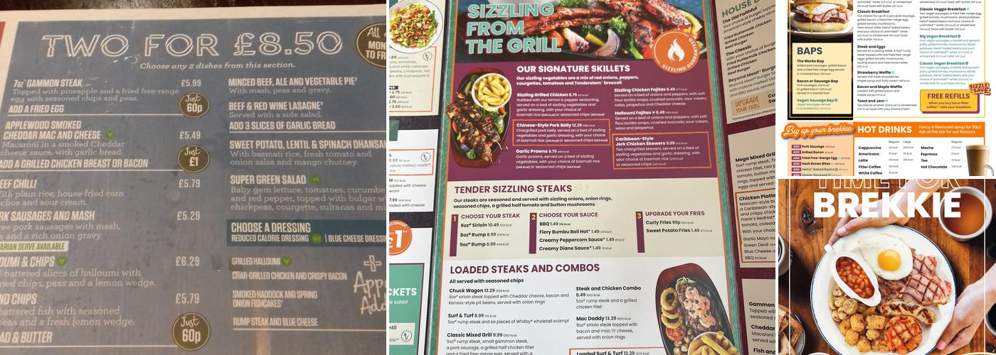 The Pike And Musket Menu