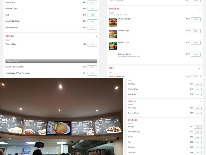 Queen's Fish & Chips Menu