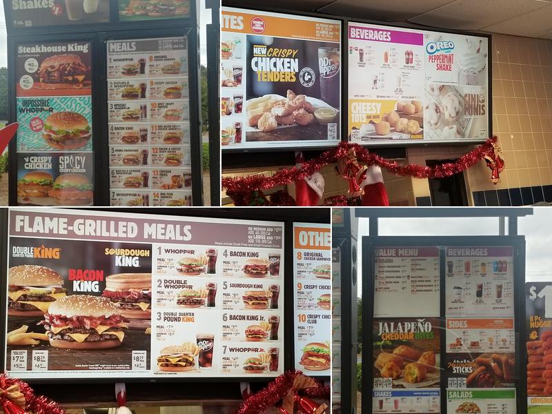 Burger King Menu