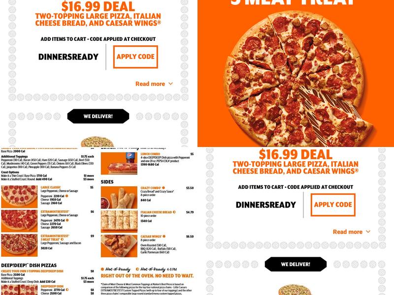 Little Caesars Pizza Menu