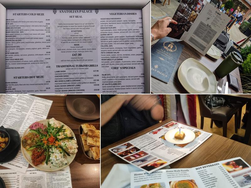 Anatolian Palace Turkish Mediterranean Grill Restaurant Menu