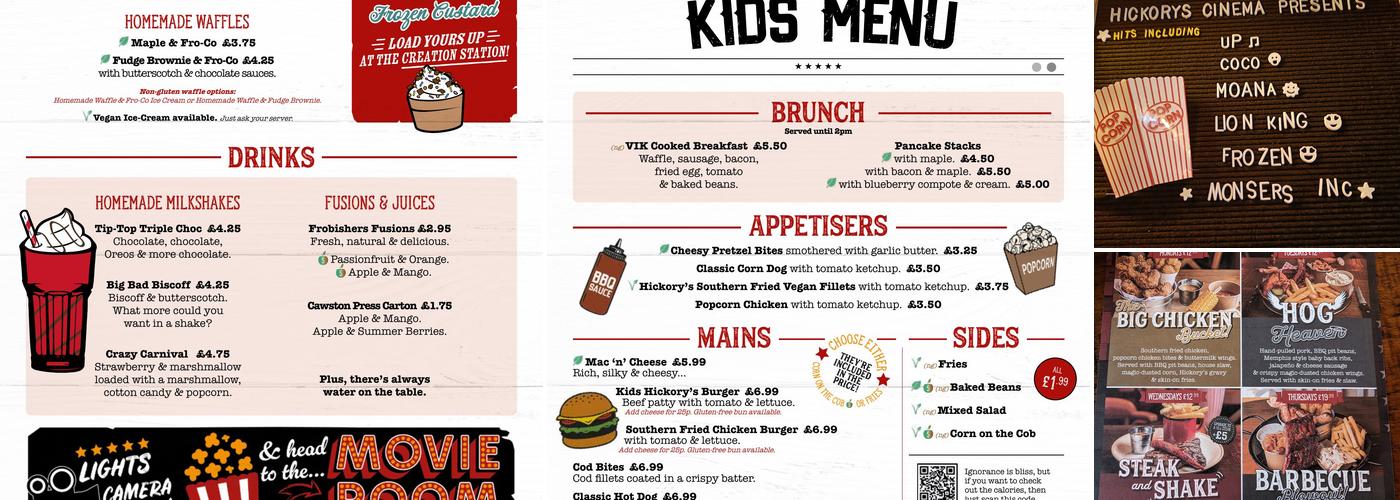 Hickory's - Worcester Menu