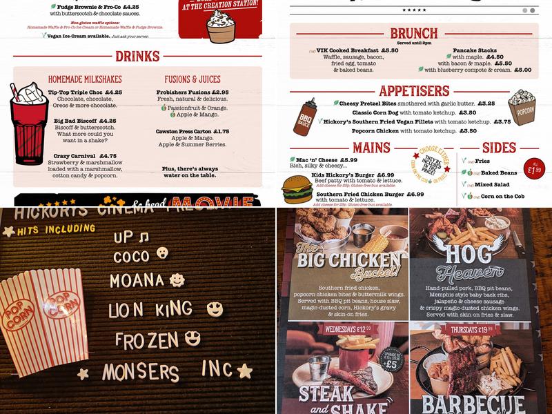 Hickory's - Worcester Menu