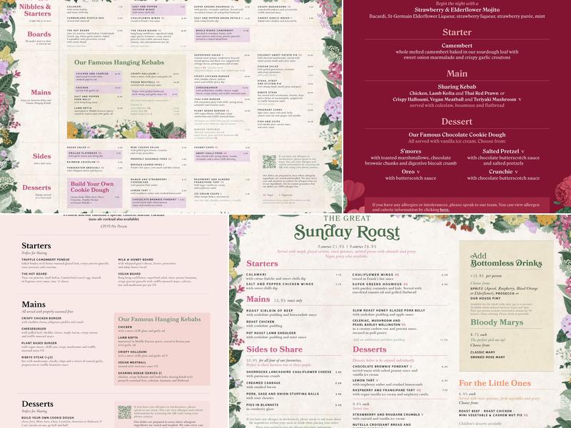 The Botanist Bar & Restaurant Worcester Menu