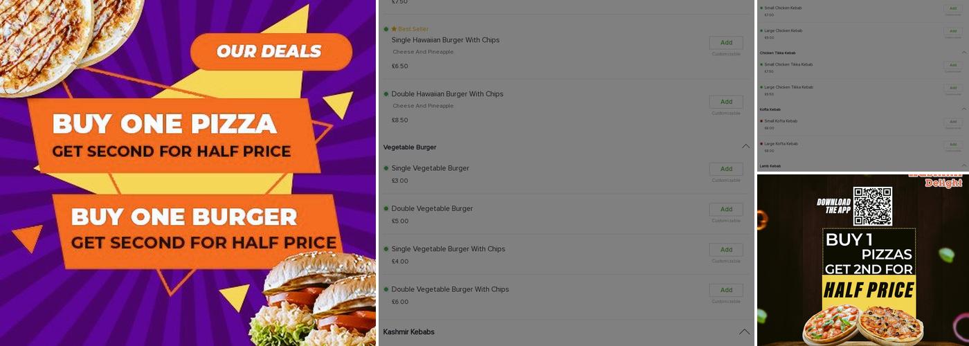 Kashmir Delight Fast Food & Curry House Menu