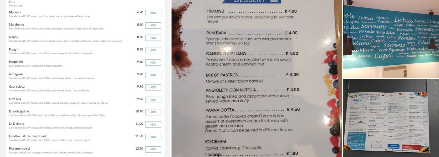 PizzAmmore Menu