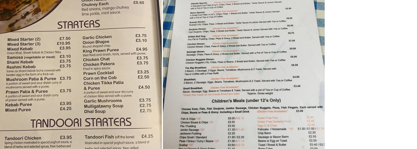 Mela Restaurant & Takeaway Menu