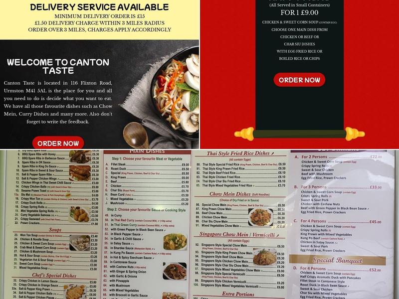 Canton Taste Menu