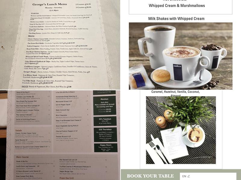 George's Dining Room & Bar Menu