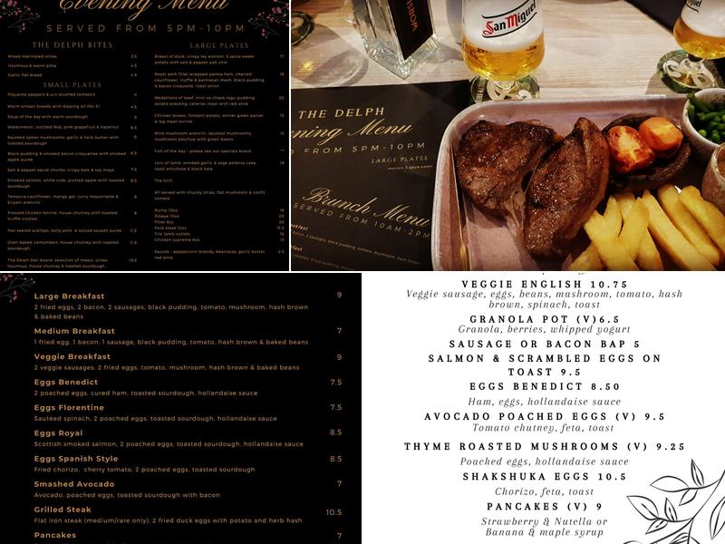 The Delph - Restaurant and Bar Menu
