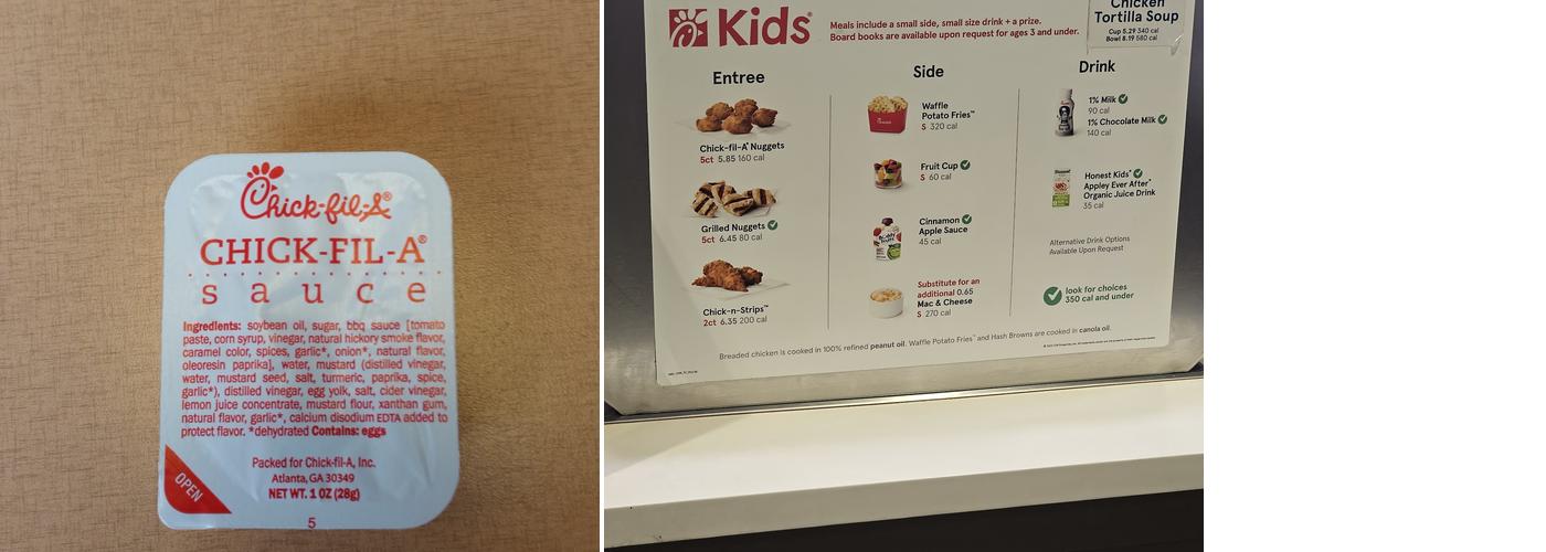 Chick-fil-A Menu