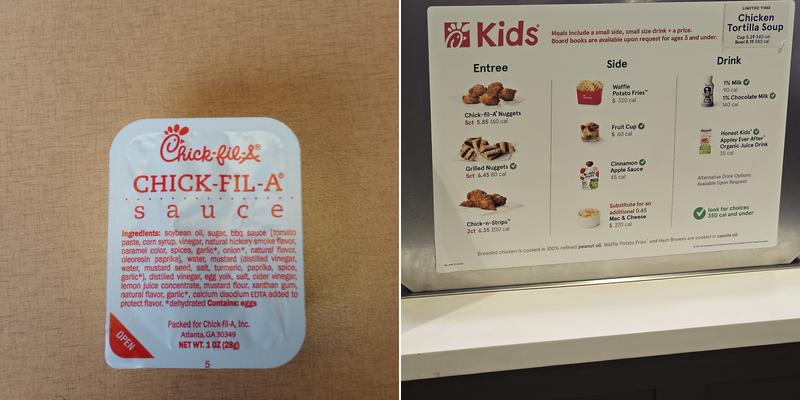 Chick-fil-A Menu