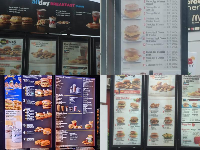 McDonald's Menu