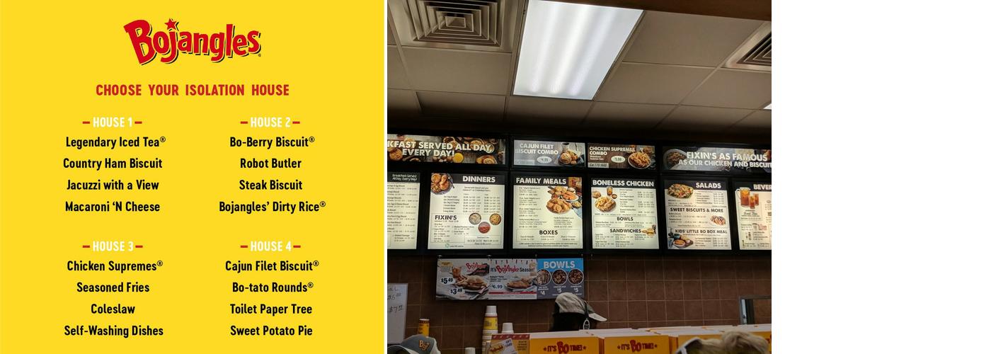 Bojangles Menu