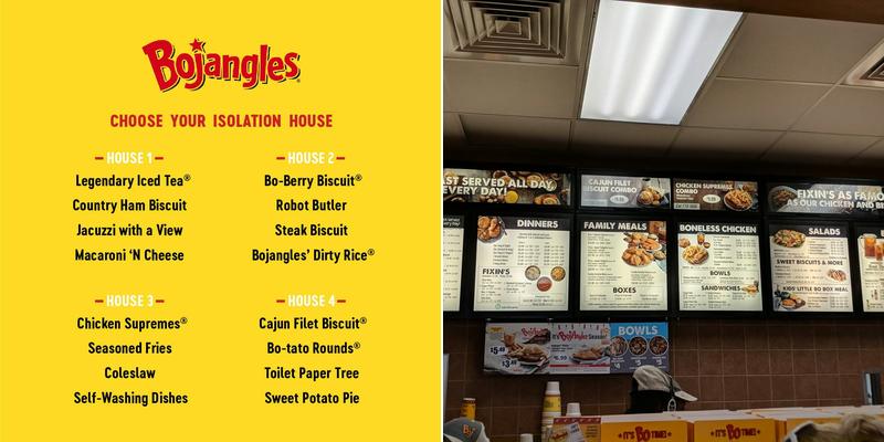 Bojangles Menu