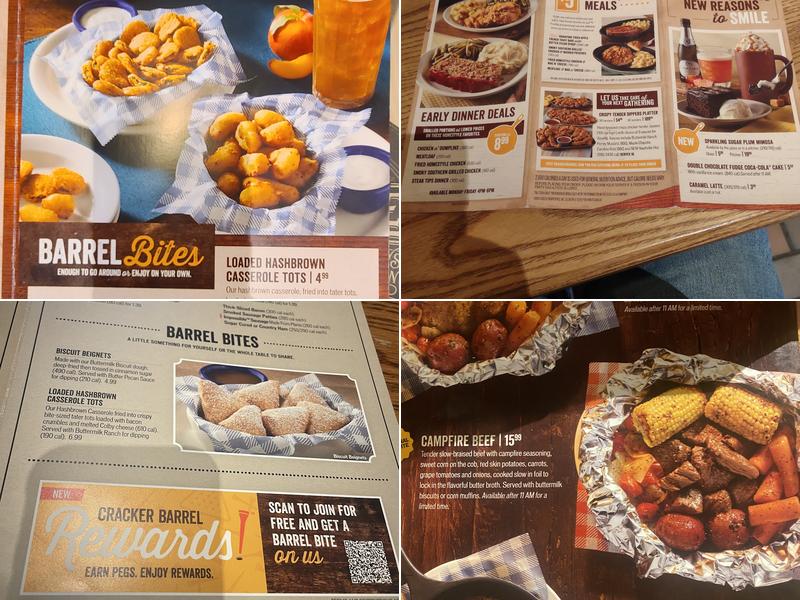 Cracker Barrel Old Country Store Menu