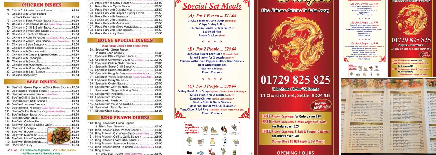 Golden Dragon Menu