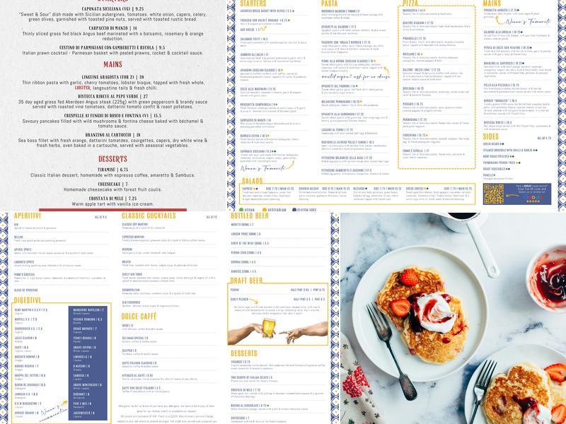 Sicily Restaurant Menu