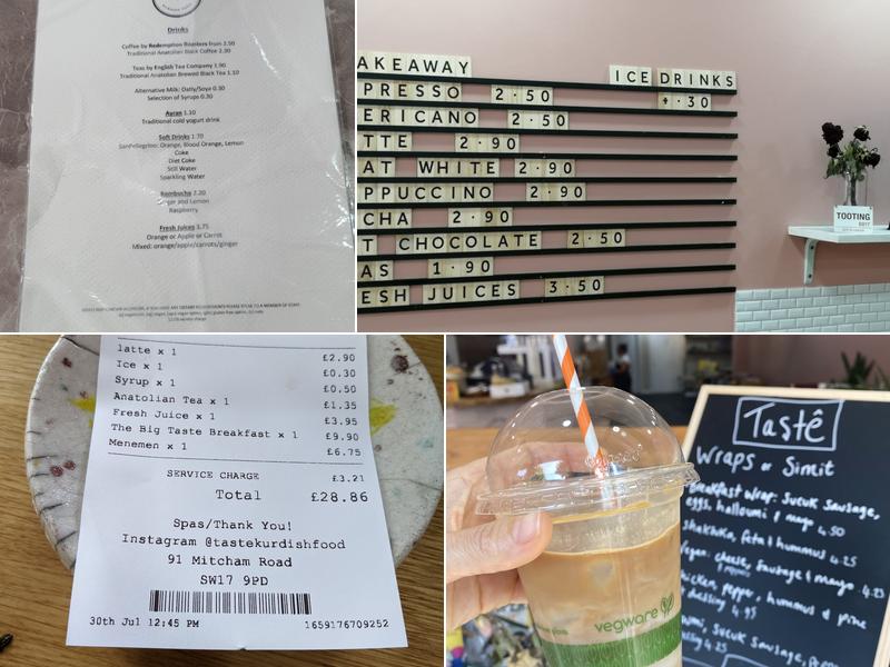 Taste Kurdish Food Menu