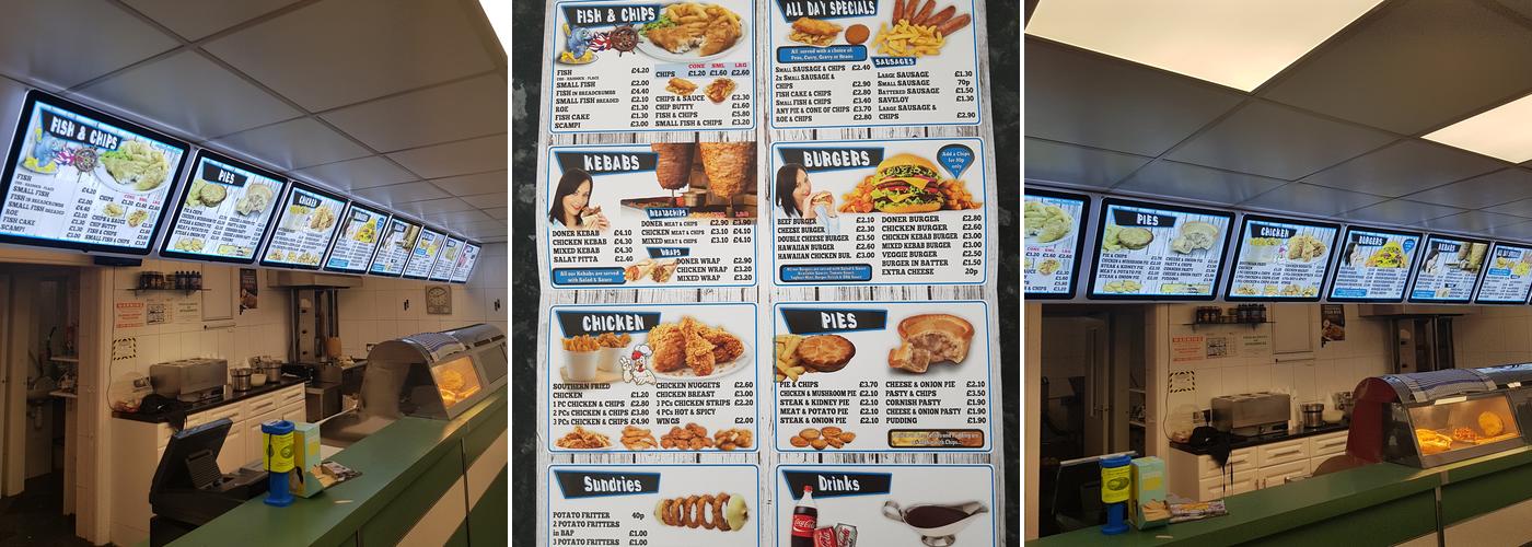 Eccleshall Fish Bar Menu
