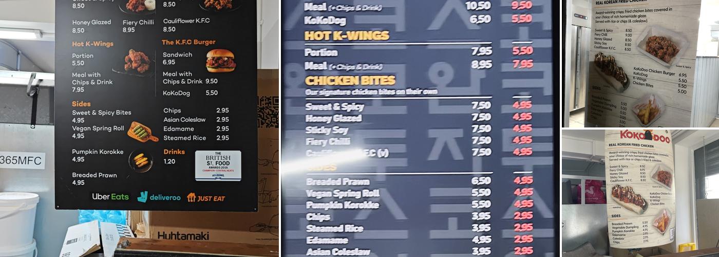 KoKoDoo - Korean Fried Chicken (Camberwell) Menu