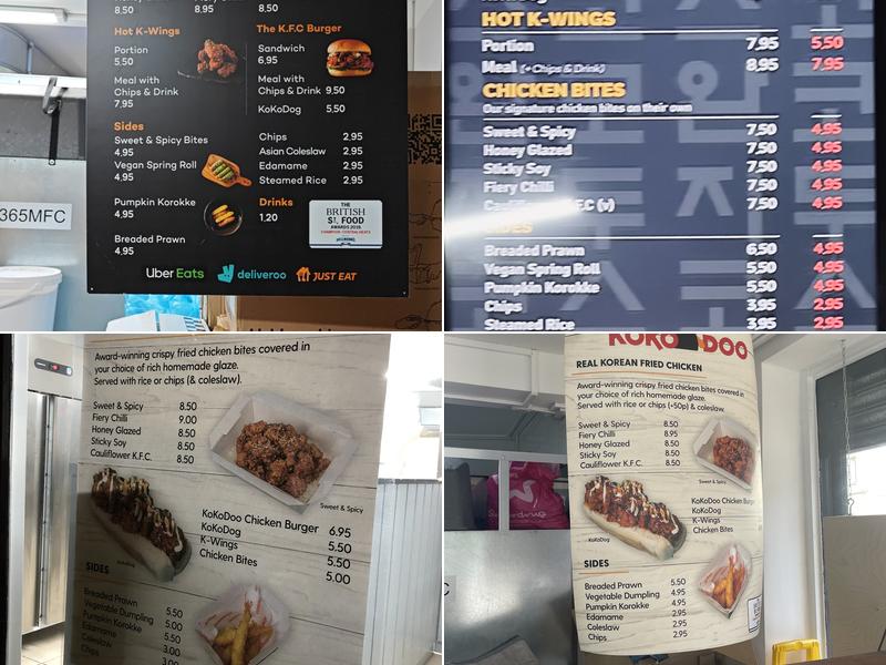 KoKoDoo - Korean Fried Chicken (Camberwell) Menu