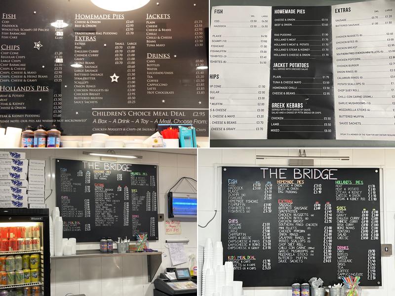 The Bridge Chippy & Restaurant Menu