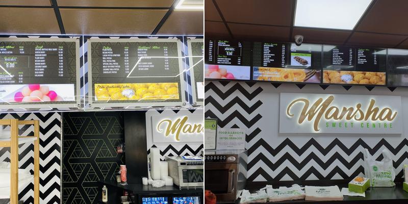 Mansha Sweet Centre Menu