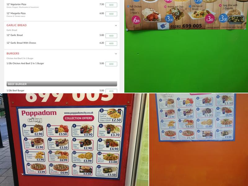 Poppadomcity Indian Take away Menu