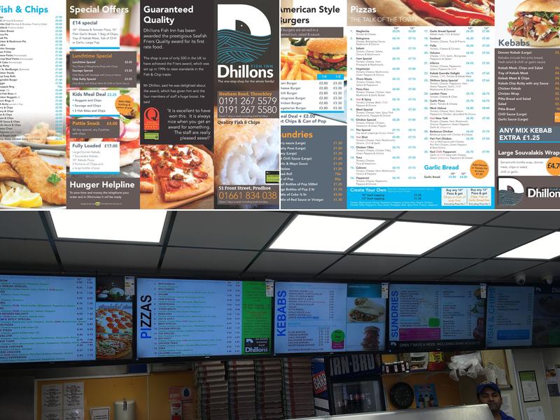 Dhillons Fish Inn Menu