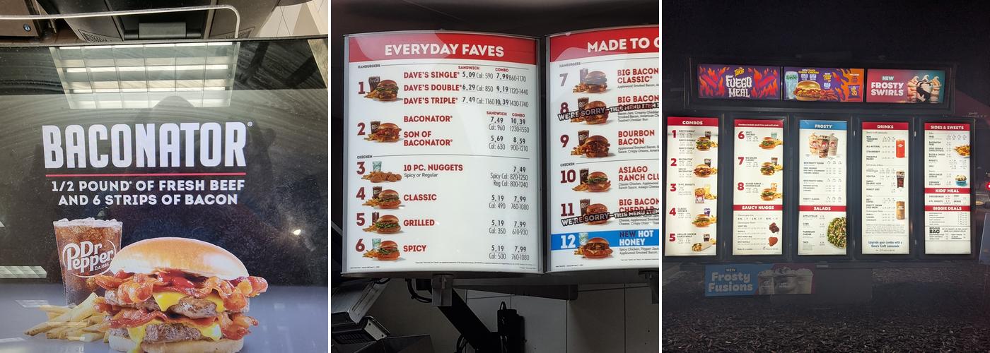 Wendy's Menu