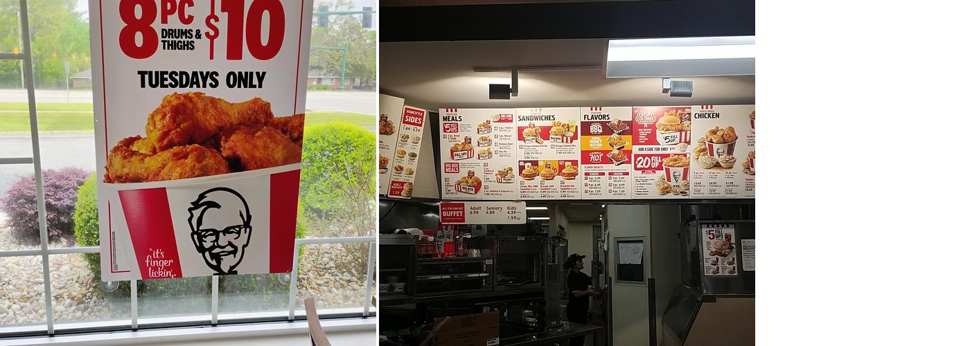 KFC Menu