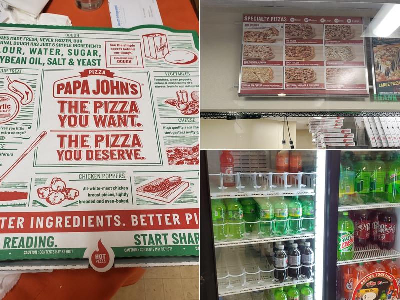 Papa Johns Pizza Menu