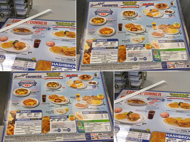 Waffle House Menu