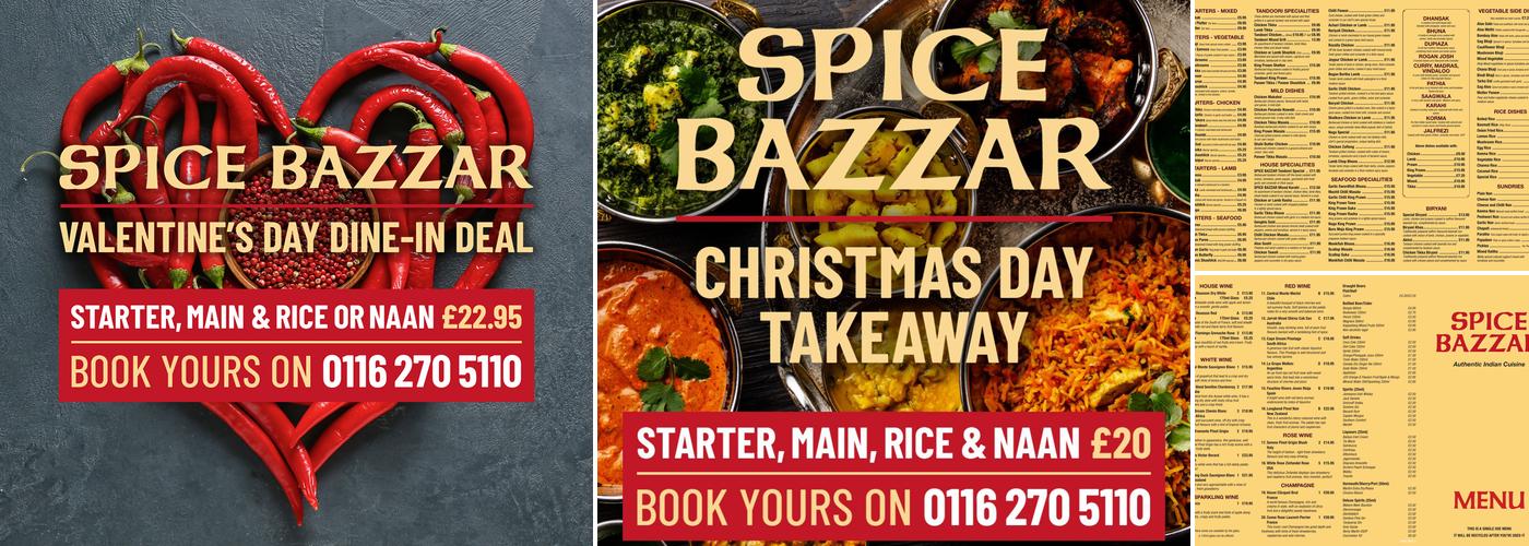 Spice Bazzar Menu