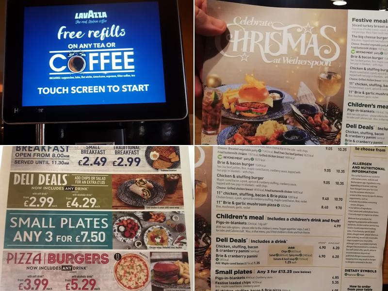 The Bear - JD Wetherspoon Menu