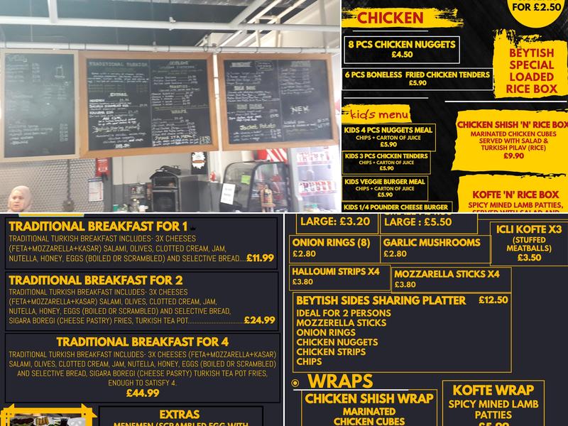 Beytish Kitchen Menu