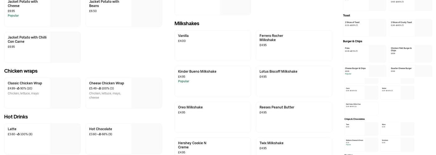 Charlie's Fish Bar Menu