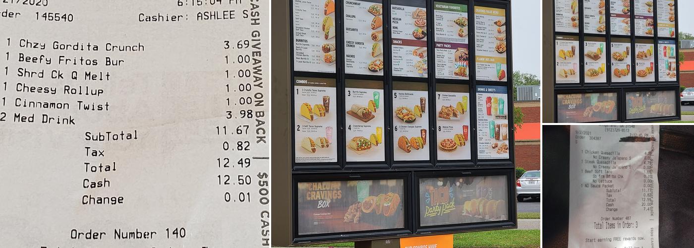 Taco Bell Menu
