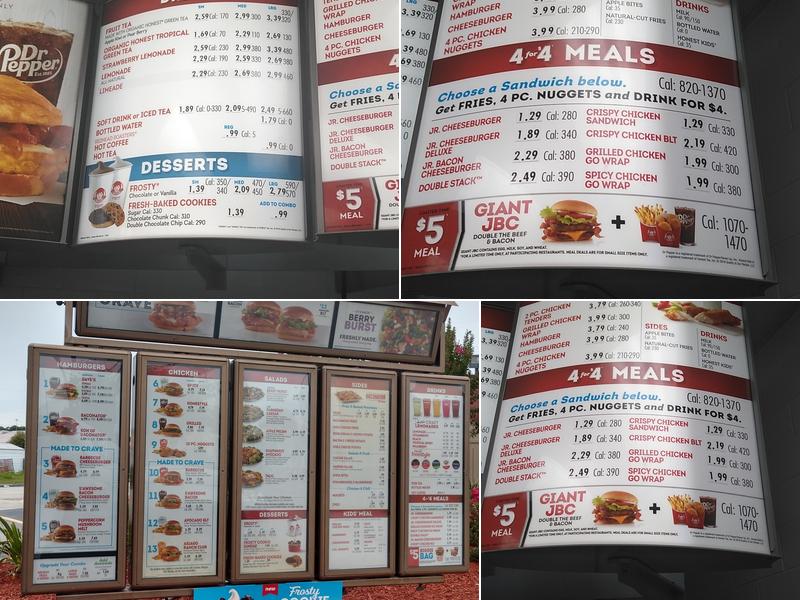 Wendy's Menu