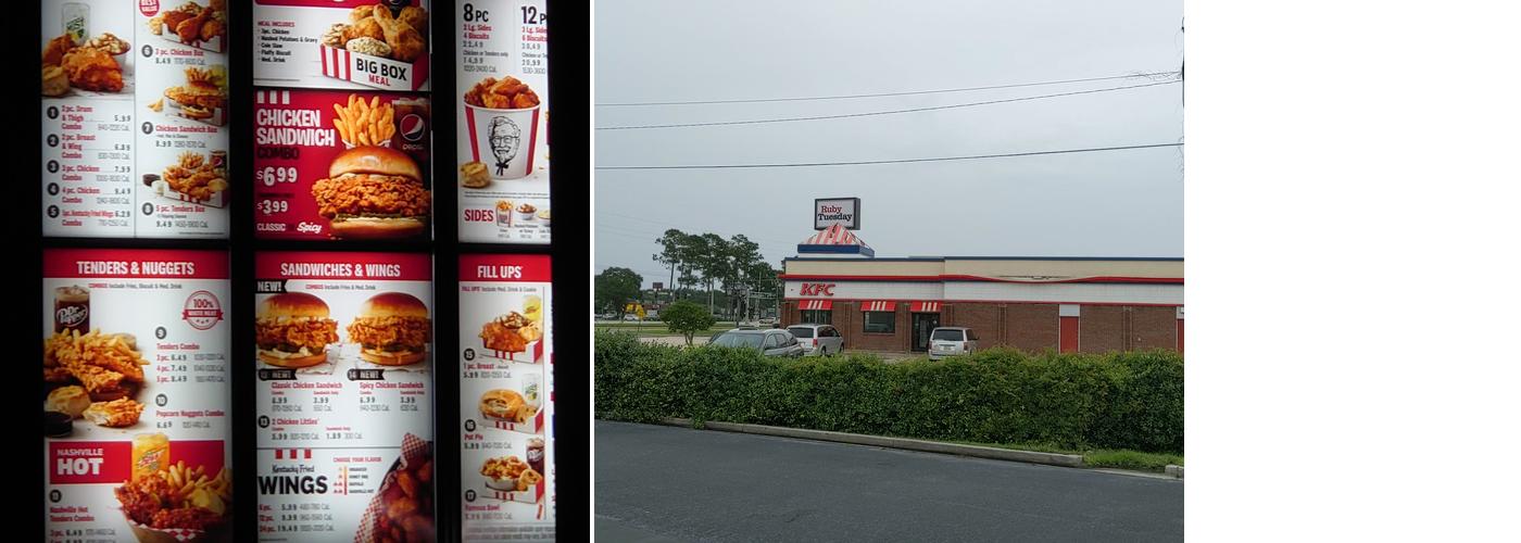 KFC Menu