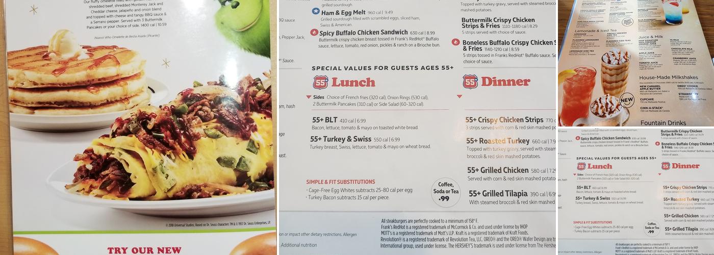 IHOP Menu