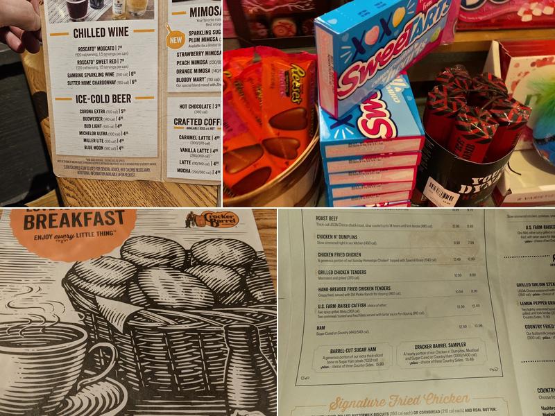 Cracker Barrel Old Country Store Menu