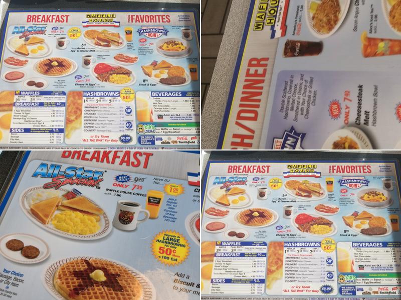 Waffle House Menu