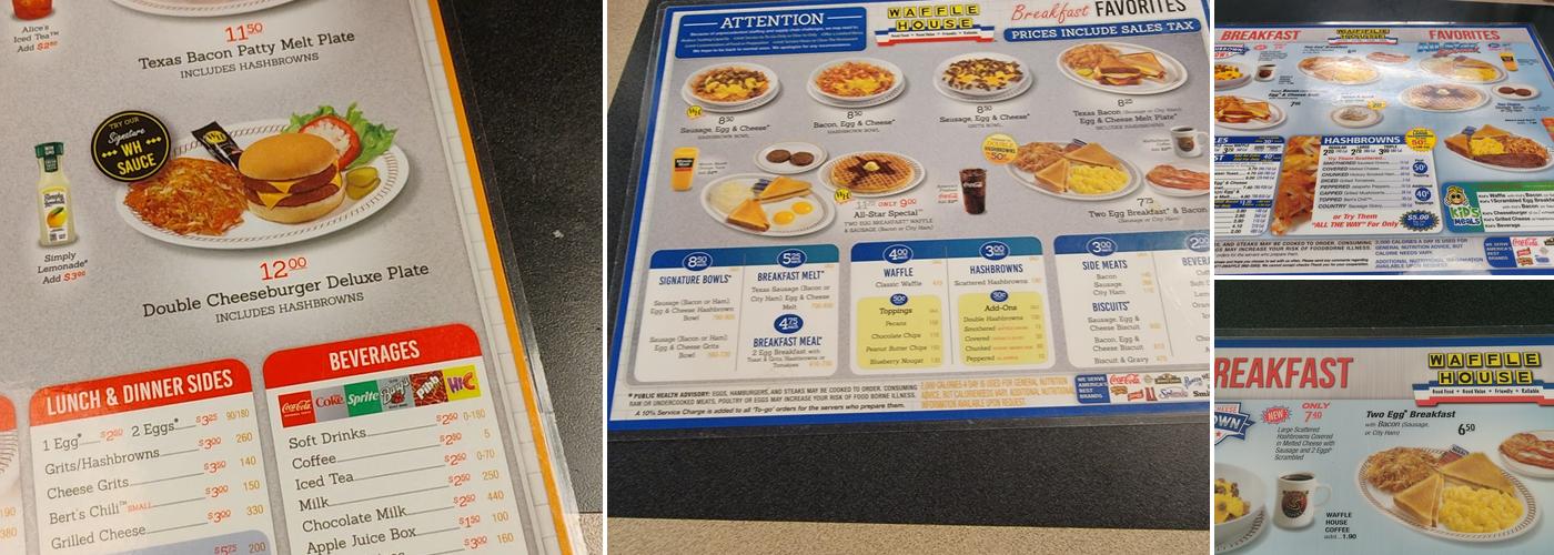 Waffle House Menu
