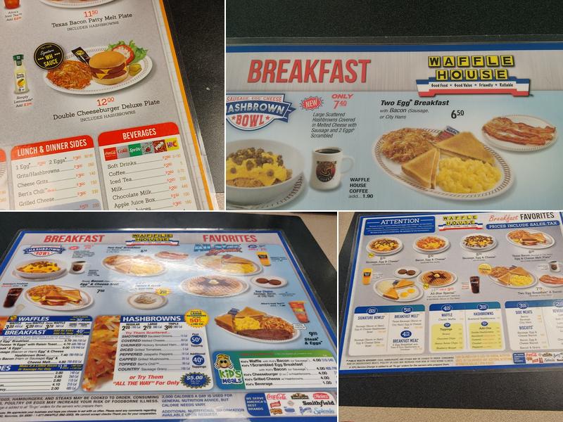 Waffle House Menu