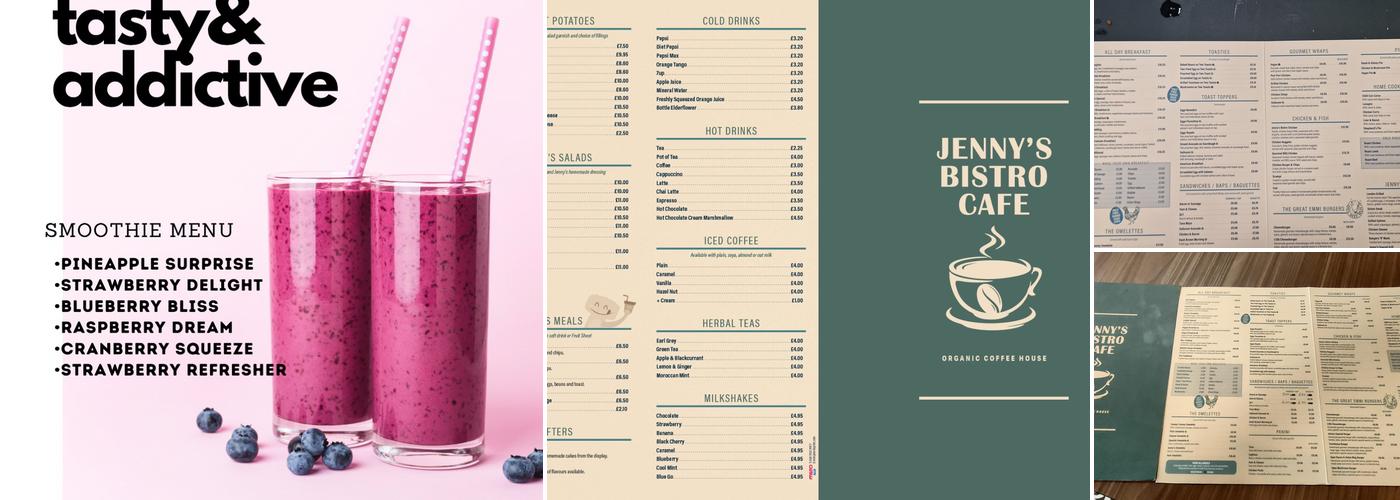 Jenny's Restaurant Menu