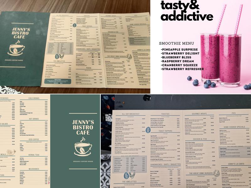 Jenny's Restaurant Menu