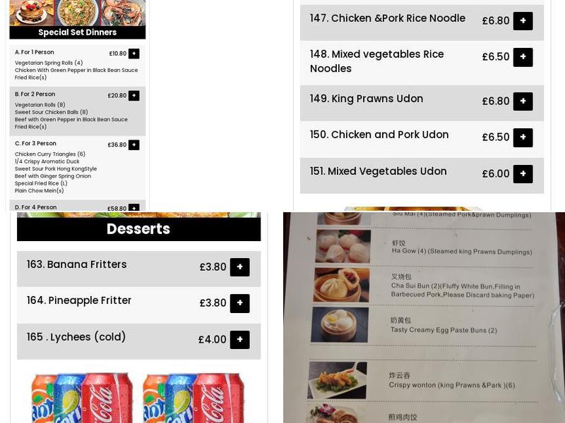 Great Wall Restaurant Menu